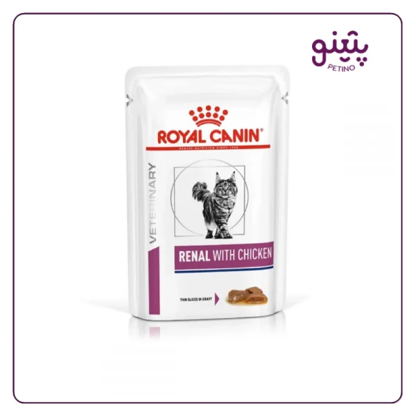 خرید پوچ گربه رنال رویال کنین با طعم مرغ chicken renal