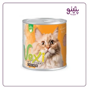 خرید و قیمت کنسرو گربه وکسی با طعم مرغ 800 گرمی از پتینو