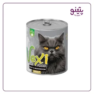 خرید و قیمت کنسرو گربه وکسی با گوشت و قارچ 280 گرمی