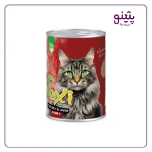 قیمت و خرید کنسرو گربه وکسی با طعم مرغ و جگر 800 گرمی