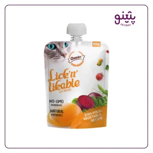 قیمت پودینگ گربه گناولرز با طعم زرده تخم مرغ و سبزیجات 100 گرمی از پتینو