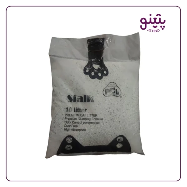 خرید خاک گربه پی سی ال مدل sialk ده کیلویی از پتشاپ پتینو