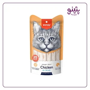 خرید و قیمت بستنی گربه ونپی با طعم مرغ و خرچنگ 5 عددی