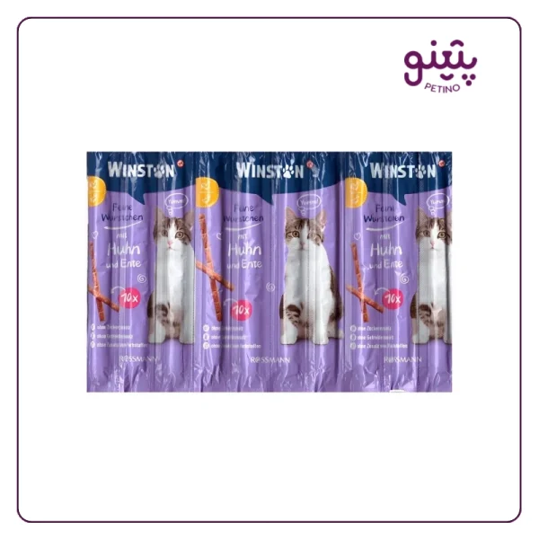 قیمت تشویقی مدادی گربه وینستون با طعم مرغ و اردک در پتشاپ پتینو