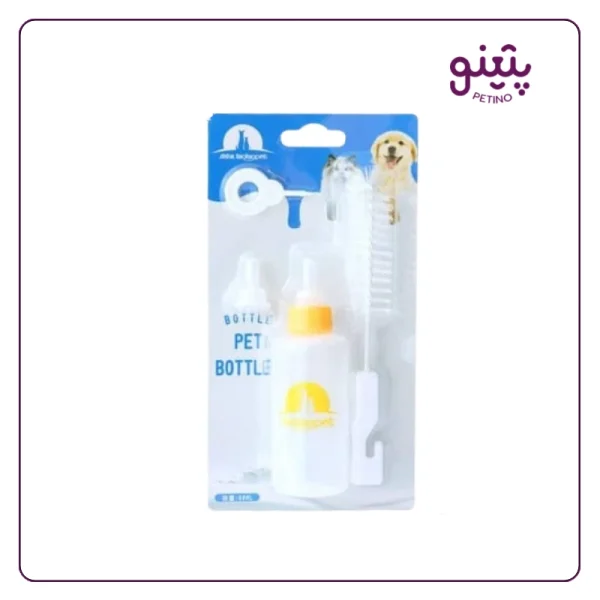 خرید شیشه شیر کوچک سگ و گربه تاوتاوپت 60 میل از پتینو