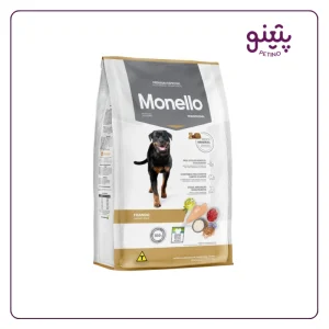 قیمت غذای فله ای سگ تردیشنال مونلو با طعم مرغ و برنج 0.5 و 1 کیلویی