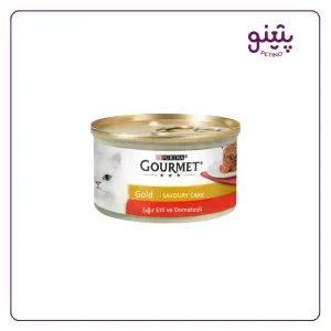قیمت کنسرو گربه گورمت آلمانی با طعم گوشت و گوجه اورجینال در پتینوشاپ
