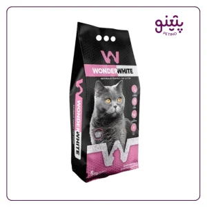 خرید و قیمت خاک گربه عطری واندر وایت با رایحه پودر بچه 5 کیلویی