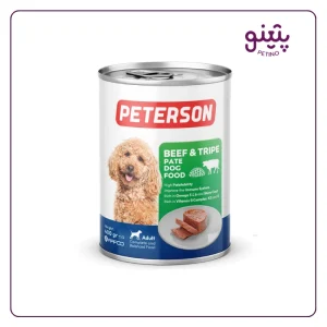 قیمت کنسرو پته سگ پترسون طعم گوشت و سیرابی 800 گرم