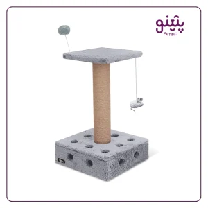 خرید اسکرچر گربه دو طبقه پنیری نیناپت با ۹ رنگ بندی | طوسی