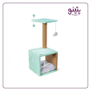 خرید و قیمت باکس اسکرچر گربه نیناپت مدل A سبز پاستیلی