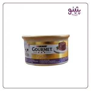 خرید کنسرو گربه گورمت کیکی طعم بره و نخود فرنگی ۸۵ گرمی