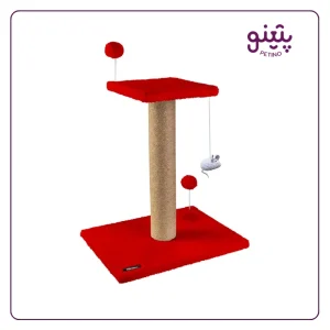 خرید و قیمت اسکرچر گربه دو طبقه ساده نیناپت | قرمز