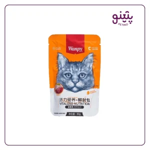 خرید و قیمت پوچ ونپی گربه چینی نویس با طعم مرغ و ماهی کاد ۸۰ گرمی