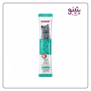 بستنی گربه آیباک طعم شیربز، بلدرچین و کرنبری ۱۶ گرمی