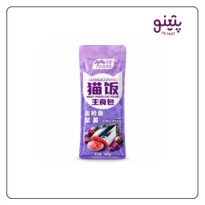بستنی گربه easa با طعم ماهی تن و سیب زمینی بنفش ۵۰ گرم