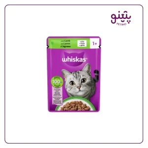 پوچ گربه ویسکاس با طعم بره ۸۵ گرمی